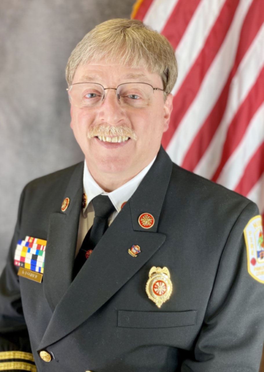 Portrait of Doug Eggiman in dress uniform