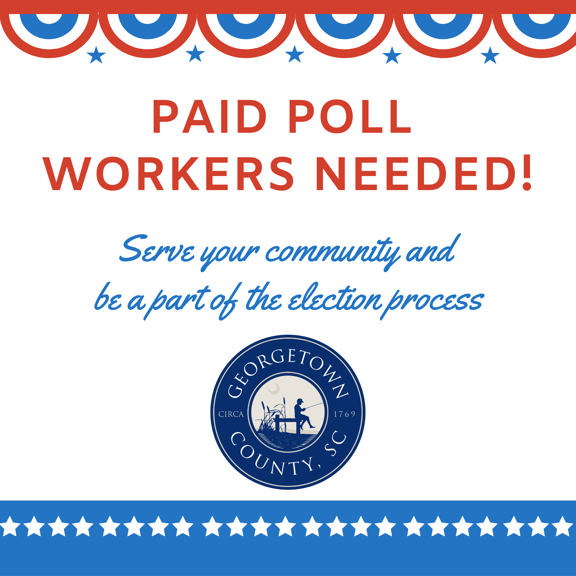 Patriotic background featuring text reading 